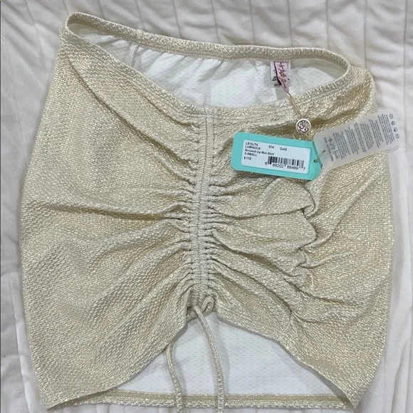 Luli fama luminous scrunch up Mini Skirt XS - Picture 1 of 6